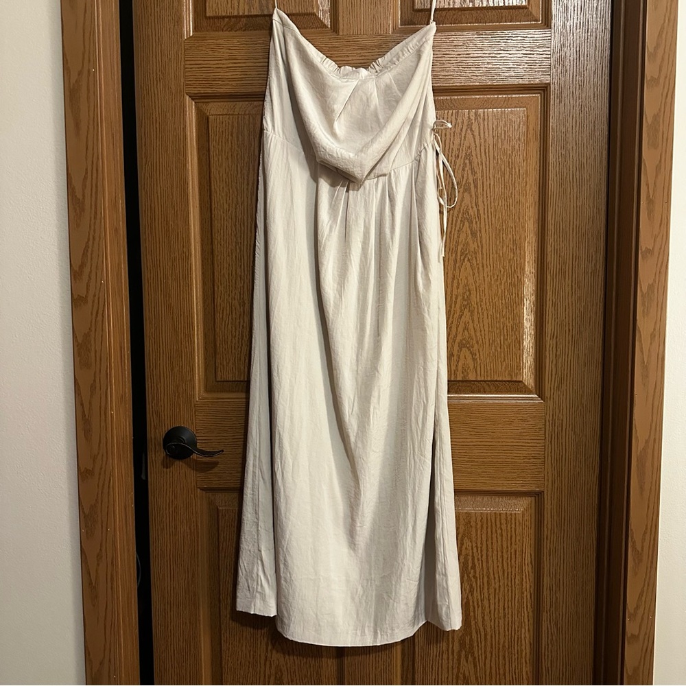 GAP Strapless Cream Champagne strapless Dress | M